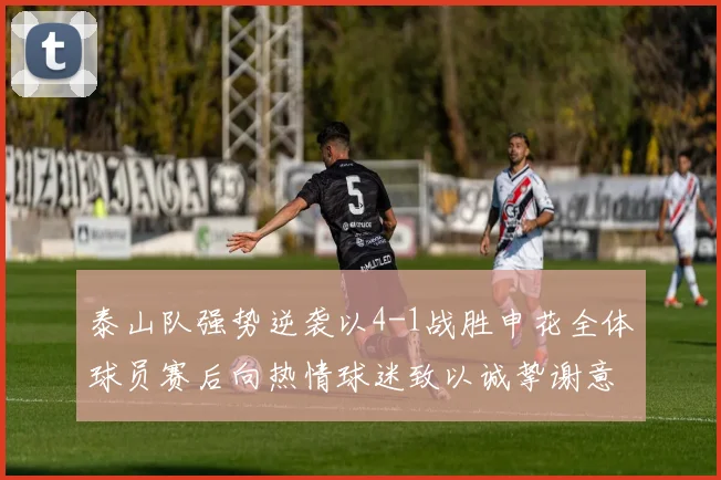泰山队强势逆袭以4-1战胜申花全体球员赛后向热情球迷致以诚挚谢意